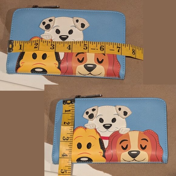 Loungefly Disney Parks, Dogs Flap Wallet Faux Leather Blue - Picture 10 of 10